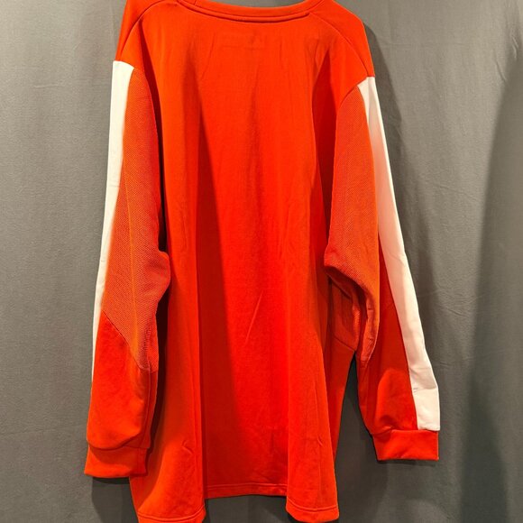 Adidas Men’s Crewneck Sweatshirt 5XL NWT | Orange & White - Picture 5 of 8